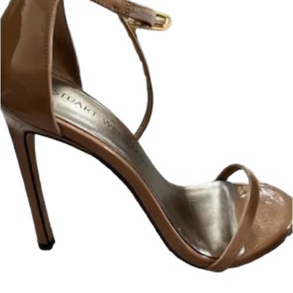 Stuart Weisman nude strappy sandal size 7